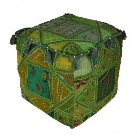 Oriental pouf patchwork