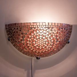 oosterse wandlamp mozaïek - halve maan