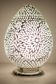 Oriental table lamp mosaic - papaya