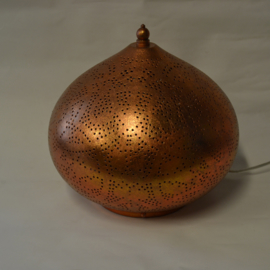 Orientaalse tafellamp filigrain style onion - vintage koper - Small