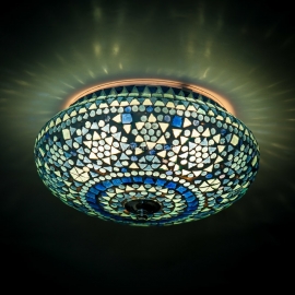 Orientalischen deckenlamp - durchmesser 25 cm.