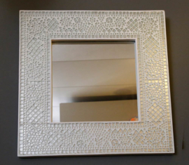 Spiegel transparent mit Mosaikrahmen