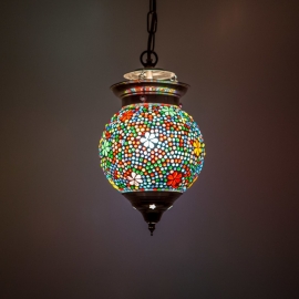 pendant globe mosaic - 15 cm.