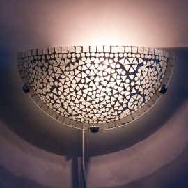 oosterse wandlamp mozaïek - halve maan