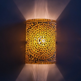 oosterse wandlamp mozaïek - cilinder model