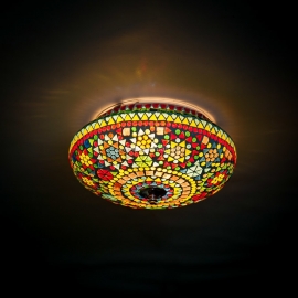 Orientalischen deckenlamp - durchmesser 25 cm.