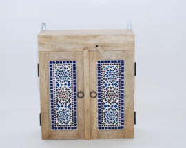 Oriental bathroom cabinet with mosaic