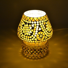 Oriental mushroom table lamp