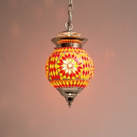 oosterse mozaïek hanglamp - diameter 15 cm.