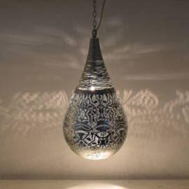 Oosterse hanglamp filigrain stijl-wire - Vintage/Silver-small