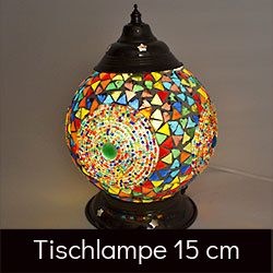 LM15 orientalische Tischlampenkugel mit Glasmosaik
