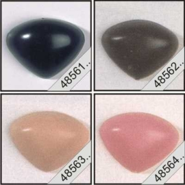 Dieren neus 8mm: Zwart ,Bruin, Huidskleur, Roze