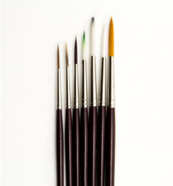 Penselen set Nylon: 7x liner