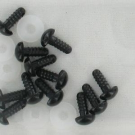 Veiligheids ogen: 10 mm zwart