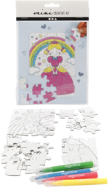 Mini Creative kit: Prinses puzzel