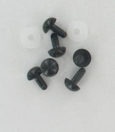 Veiligheids ogen: 12mm zwart