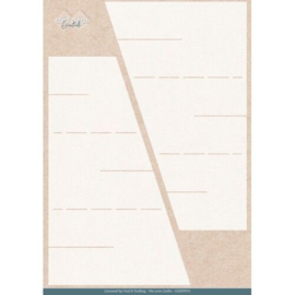 Stencil - Card Deco Essentials - Navy Elegance - Elegance Zigzag A4