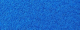 Filterfoam 50x50x5cm grof (blauw)