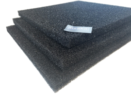 Filterschuim grof 100x100x5cm zwart (filter foam)