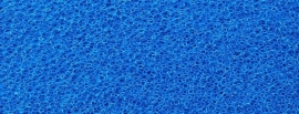 Filterfoam 50x50x5cm fijn (blauw)