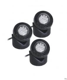 Vijverspot set, JPL set van 3x led spot - vijververlichting