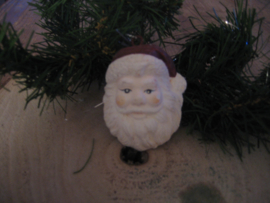 Kerstmanhoofd "antieklook"