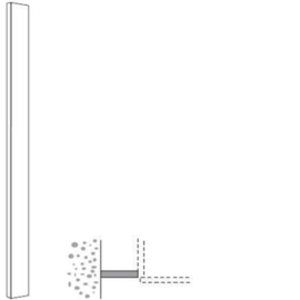 Opvulstrook / paslijst 189 tussen kast en muur max. 10 cm breed (HRSL10 189)