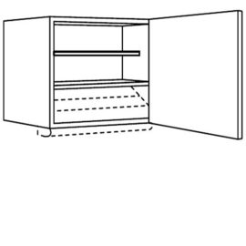 Bovenkast voor afzuigkap | 52 cm hoog, 60 cm breed (OFH6052)