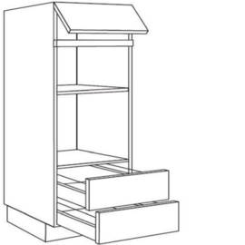 Apparatenkast 189 nis 36.5, 38 of 45 cm en nis 59 cm (GR2A 189MC xx B 59)