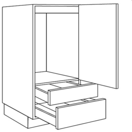 Apparatenkast | 163 cm hoog; nishoogte: 103 cm (GxSA163 K103)