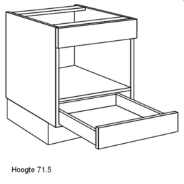 Onderkast voor (combi) magnetron met lade of korf