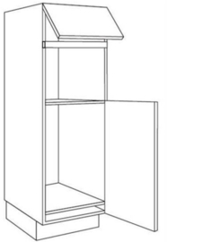 Apparatenkast 202 nis 59 cm en nis 103 cm scharnieren rechts (GR202 B59 K103 R)