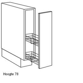 Onderkast met uittrekelement en manden