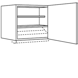 Bovenkast voor afzuigkap | 65 cm hoog, 60 cm breed (OFH6065)
