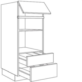 Apparatenkast | 189 cm hoog; nishoogte: 36.5, 38 of 45 cm en 59 cm (Gx2A 189MC xx B 59)