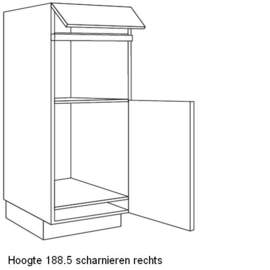 Apparatenkast voor koel-/vrieskast nishoogte 88 en oven nishoogte 59