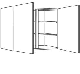 Plus+ Bovenkast met deuren en legplank(en)