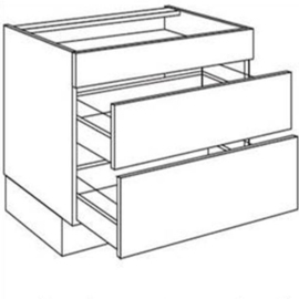 Spoelkast met 2 korflades | 71,5 cm hoog, 100 cm breed (SPU2A10072)