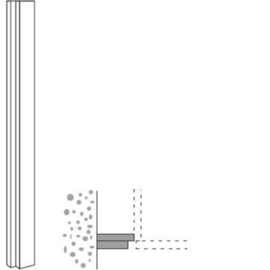 Paslijst 189 tussen kast en muur 5 tot 15 cm breed (HRPS 189)