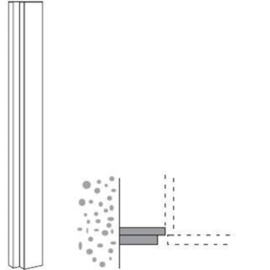 Paslijst 163 tussen kast en muur 5 tot 15 cm breed (HRPS 163)