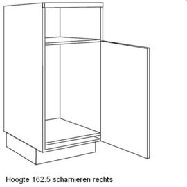 Apparatenkast voor koel-/vrieskast nishoogte 103 en (combi) oven nishoogte 36,5