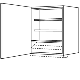 Bovenkast voor afzuigkap | 71,5 cm hoog, 60 cm breed (OFH6072)