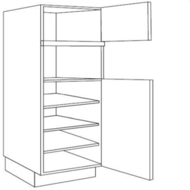 Apparatenkast | 189 cm hoog; nishoogte: 36.5, 38 of 45 cm (Gx189MC xx)