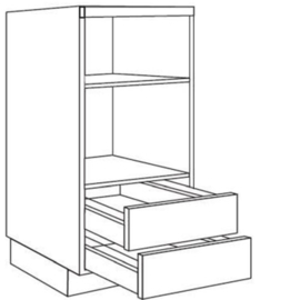 Apparatenkast 163 nis 36.5, 38 of 45 cm en nis 59 cm (GR2A 163MC xx B 59)