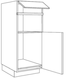 Apparatenkast 189 nis 36.5, 38 of 45 cm en nis 103 cm scharnieren rechts (GR189 MC xx K 103 R)