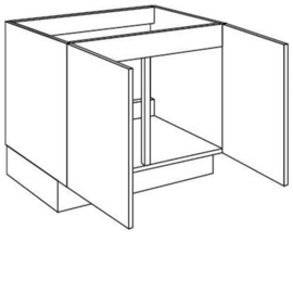 Spoelkast met 2 deuren | 71,5 cm hoog, 80 cm breed (SPU8072DT)