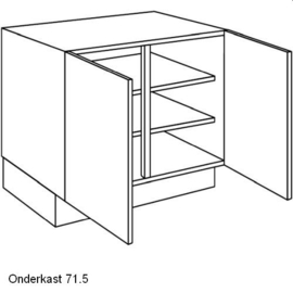 Plus+ Onderkast met deuren en legplanken