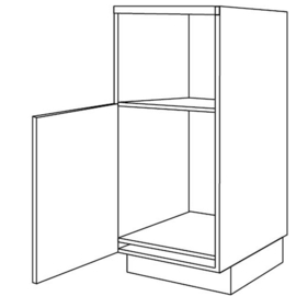 Apparatenkast | 163 cm hoog; nishoogte: 59 cm en 88 cm (Gx163 B59 K88)