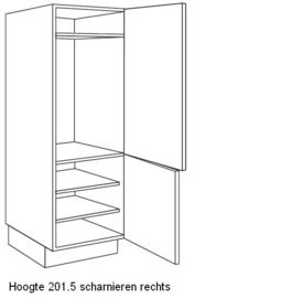 Apparatenkast voor koel-/vrieskast nishoogte 103