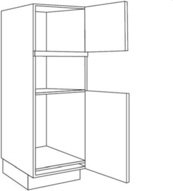 Apparatenkast | 202 cm hoog; nishoogte: 36.5, 38 of 45 cm en 88 cm (Gx202 MC xx K88)